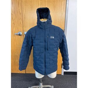 Mountain Hardwear Stretchdown Hooded Jacket – Blue – Men’s XL – Lightweight Down